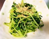 豆苗ナムル　フライパンだけ　簡単　節約作り方3写真