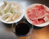 ☆牛肉とネギの肉うどん☆作り方1写真