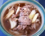 ☆牛肉とネギの肉うどん☆作り方7写真