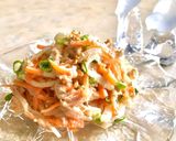 ツナと大根の胡麻マヨサラダ★わさび味作り方4写真