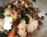 納豆とニラのシンプル混ぜご飯作り方3写真