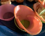 お弁当カップの花ハムサラダ作り方1写真