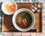鶏がらスープで☆簡単な親子フォー☆作り方10写真