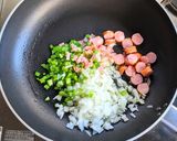 ウィンナーとピーマンのケチャップライス作り方2写真