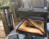 ホットサンド　焼鳥チーズ味キャンプなどに作り方2写真