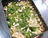 【離乳食】栄養満点♪小松菜と鶏ひき肉丼作り方4写真
