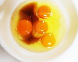 余った納豆のタレで玉子焼作り方1写真