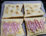 簡単！バナナとベーコンと水菜のサンド作り方1写真