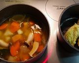 時短で⭐ロールキャベツ入りポトフ風スープ作り方9写真