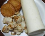 大根の煮物(さつま揚げ、ベビーホタテと)作り方1写真