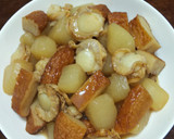 大根の煮物(さつま揚げ、ベビーホタテと)作り方9写真
