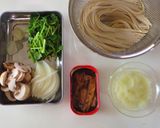 セリとさんま缶のおろしレモスコ水浸パスタ作り方3写真