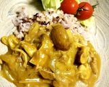 【薬膳】柿ときのこの秋カレー作り方15写真