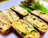 鶏ひき肉とニラの卵焼き作り方3写真