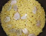100%押し麦の大麦にんにく黄飯作り方11写真