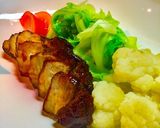 No2277豚角煮と茹で野菜作り方5写真