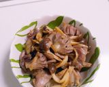 ☆しめじとずり（砂肝）の醤油バター炒め☆作り方8写真