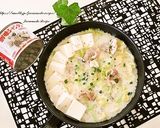 フライパンで簡単☆白湯スープ鍋作り方4写真