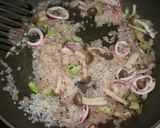 イカときのこのバジルリゾット。作り方5写真