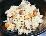 烏賊と里芋のおこわ飯作り方5写真