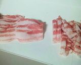 豆苗と豚肉でチヂミ風✲*ﾟ作り方3写真