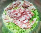 豆苗と豚肉でチヂミ風✲*ﾟ作り方5写真