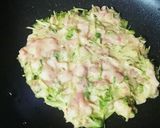 豆苗と豚肉でチヂミ風✲*ﾟ作り方7写真