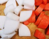 長葱とさばの味噌煮…冬大根も作り方1写真