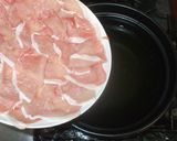 豚肉と水菜の鍋♪簡単鰹だしのとり方作り方6写真