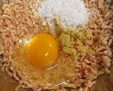 鶏ひき肉焼きと大根煮作り方4写真