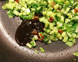 大根葉オイス炒めで茶飯炒飯作り方2写真