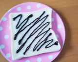 パン～チョコシロップとシリアルを挟んで～作り方1写真