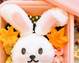 秋 どんぐりを持つウサギちゃん 弁当作り方3写真