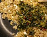 大根葉オイス炒めで茶飯炒飯作り方6写真