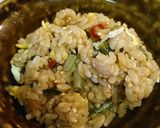 大根葉オイス炒めで茶飯炒飯作り方7写真