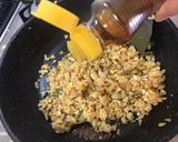 ネギとハムと卵の炒飯作り方9写真