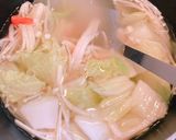 簡単♪白菜とカニカマのシャンタンスープ作り方4写真