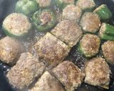ピーマンとナスの肉詰め★照り焼き風作り方10写真