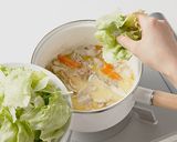 レタスと豚肉の豆乳汁作り方6写真