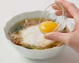 豚とほうれん草の月見椀作り方6写真
