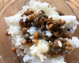 納豆としじみの佃煮のご飯作り方4写真
