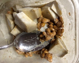 さばの味噌煮のたれを使って納豆里芋作り方3写真