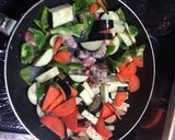 茄子と豚肉の卵とじスタミナ丼!作り方3写真