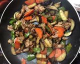 茄子と豚肉の卵とじスタミナ丼!作り方4写真