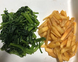 柿と春菊の白和え風作り方1写真