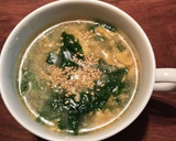 レタスの外葉と卵のとろとろスープ作り方7写真