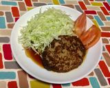 超簡単☆ポン酢で食べる変わりハンバーグ♡作り方7写真