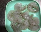 餃子の皮DEエビ大葉チーズの包み揚げ作り方3写真