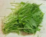 水菜のペペロンチーノ？作り方1写真