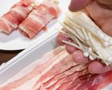 味ぽん　えのきと豚バラのレンチン料理作り方2写真